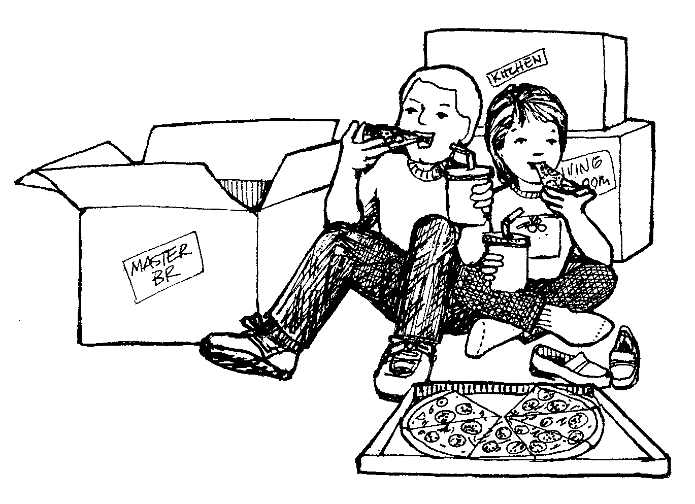 Eating Pizza And Moving Lds Clipart And Handouts From Jennysmith
