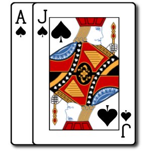 casino black jack cards clip art
