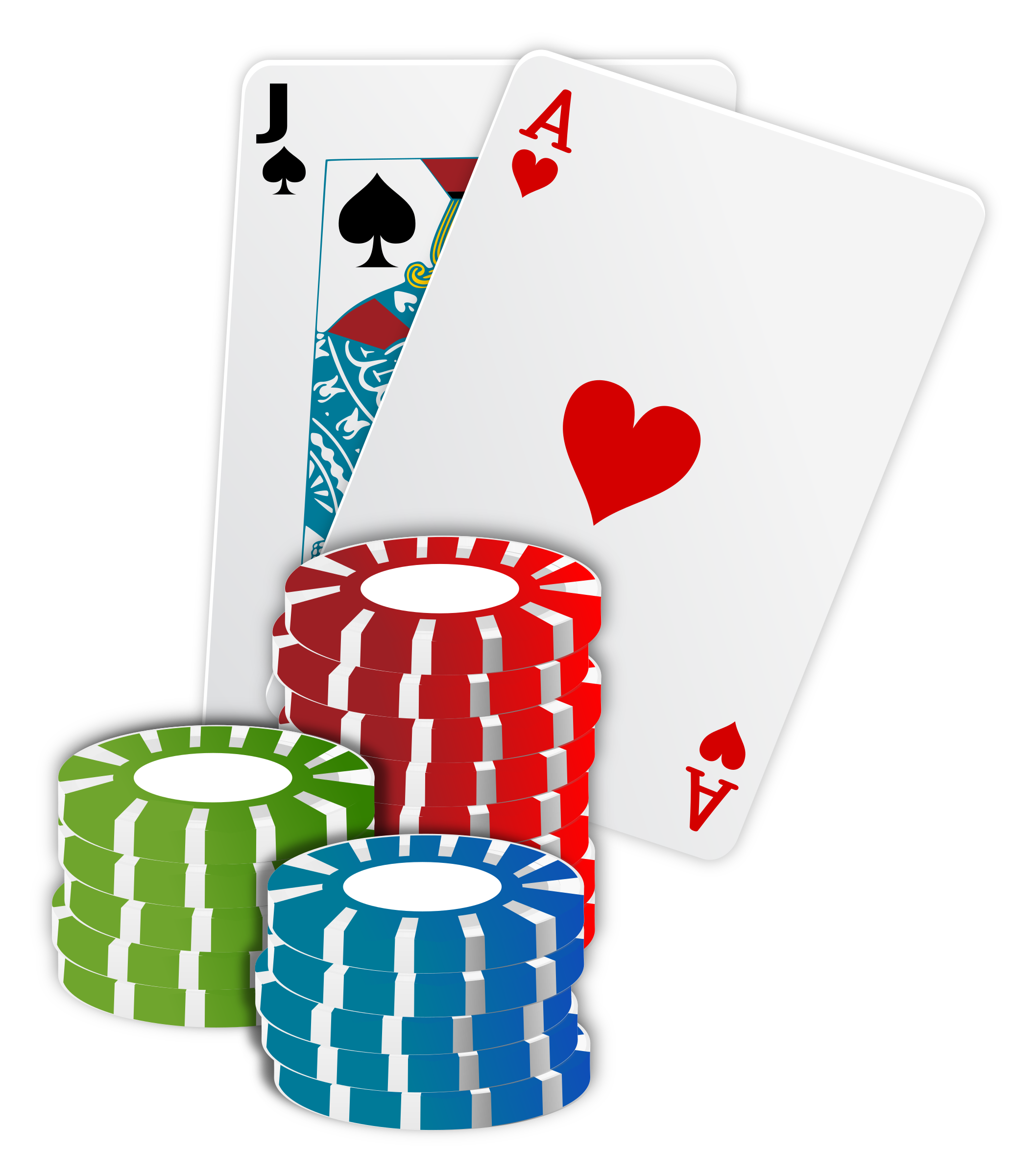 casino black jack cards clip art