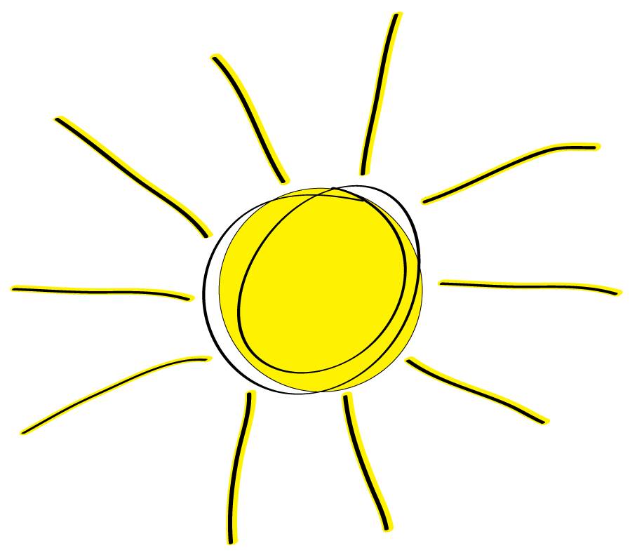Free Sun Clipart to decorate for parties, craft projects, websites