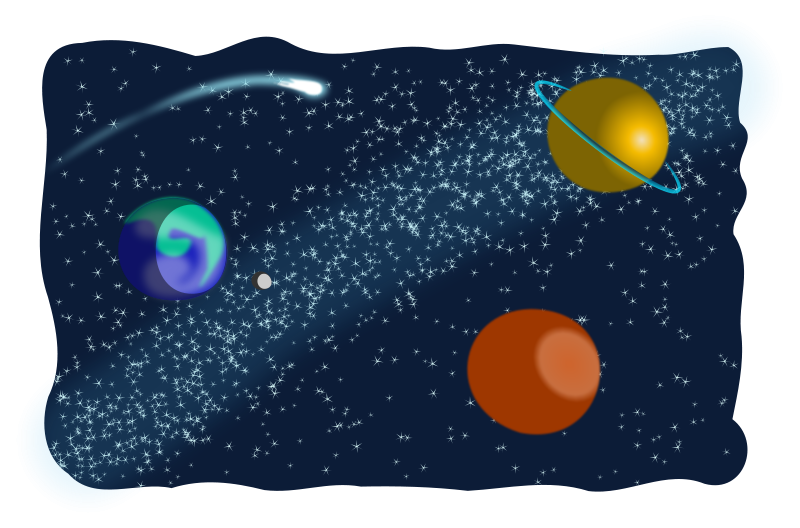 Free Clipart: Space sketched