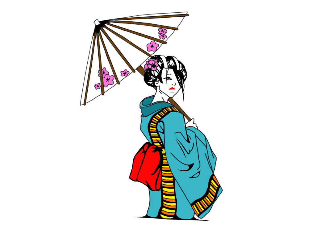 Geisha Cartoon