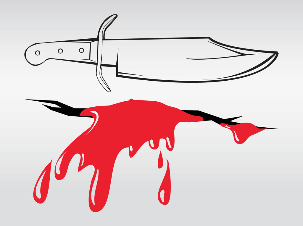 Bloody Knife Clipart