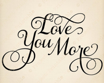 I Love You More Clipart