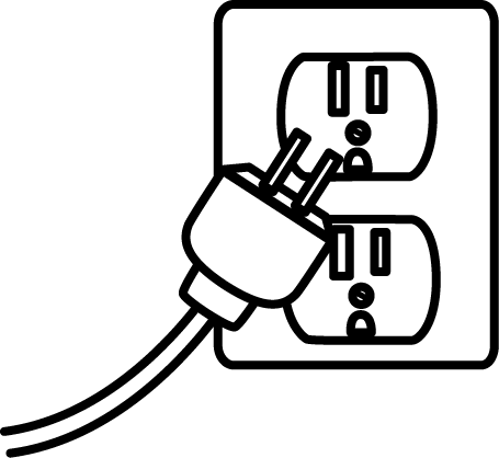 Image of Electrical clipart Black And White Electrical Plug 
