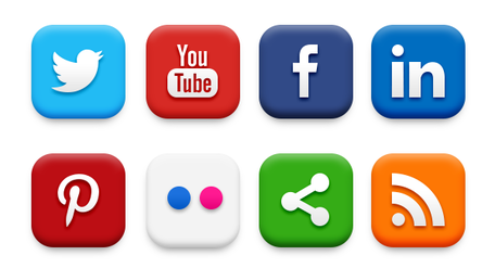 Social Media Icons Clipart 