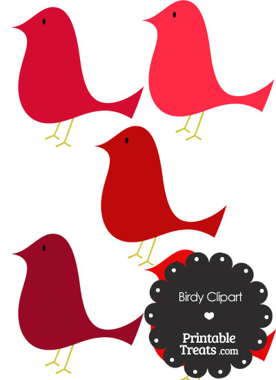 Red Birdy Clipart