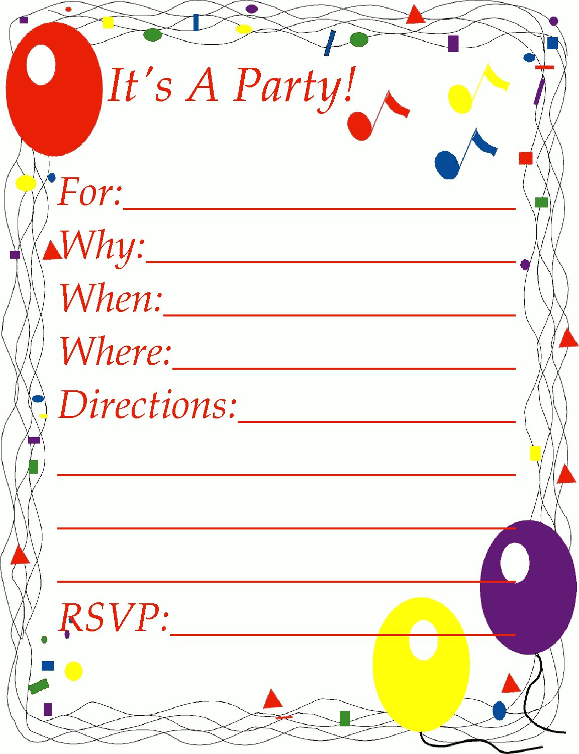 clipart for invitations - photo #7