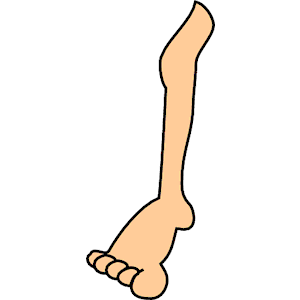 Clip Art Left Leg