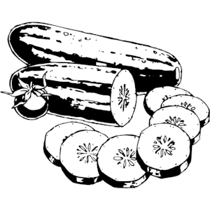Featured image of post Cucumber Clipart Black And White Closeup of cucumber vegetable pickled cucumber slicing cucumber fruit green cucumber transparent background
