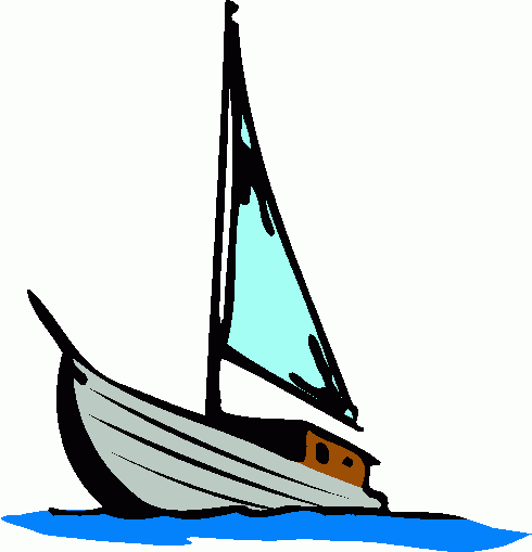 One Sail Sailboat Clipart Image Clip Art Library