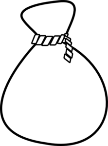 sack clipart black and white - Clip Art Library