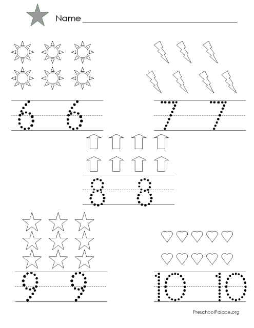 tracing-numbers-1-10-worksheets-clip-art-library