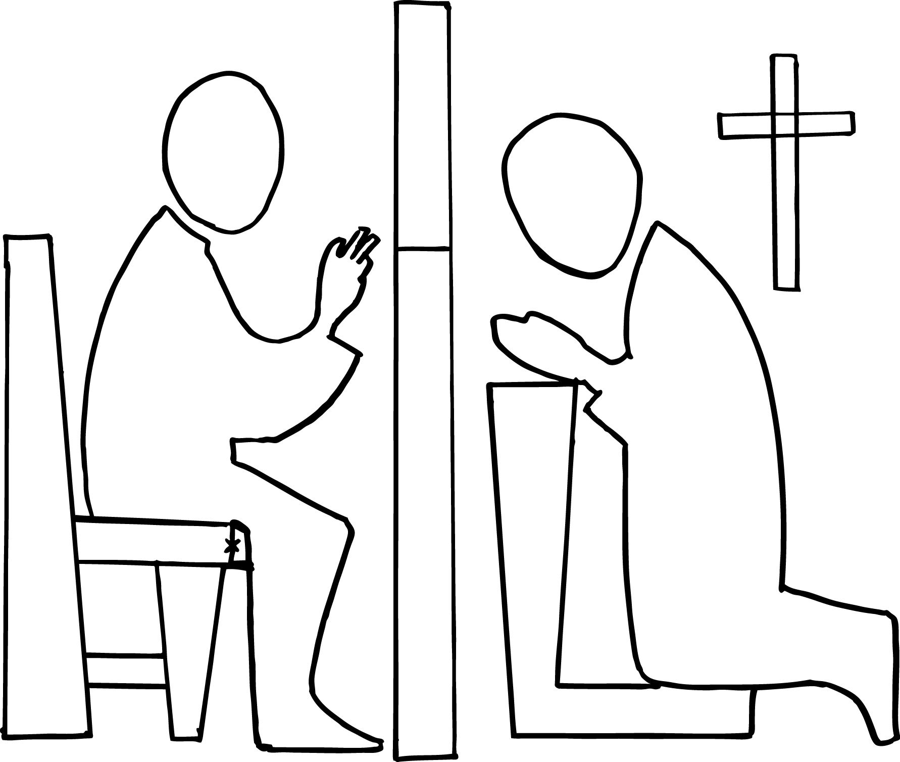sacrament of confession coloring pages - photo #19