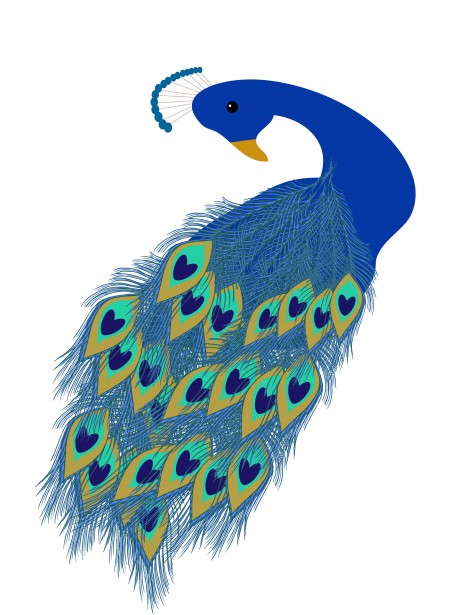 peacock wedding clip art