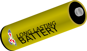 Long Lasting Battery Clip Art