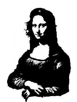 Mona Lisa Black And White