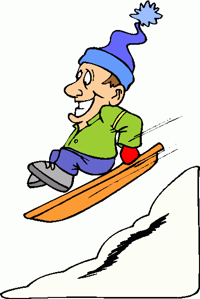 adelboden sledding clipart