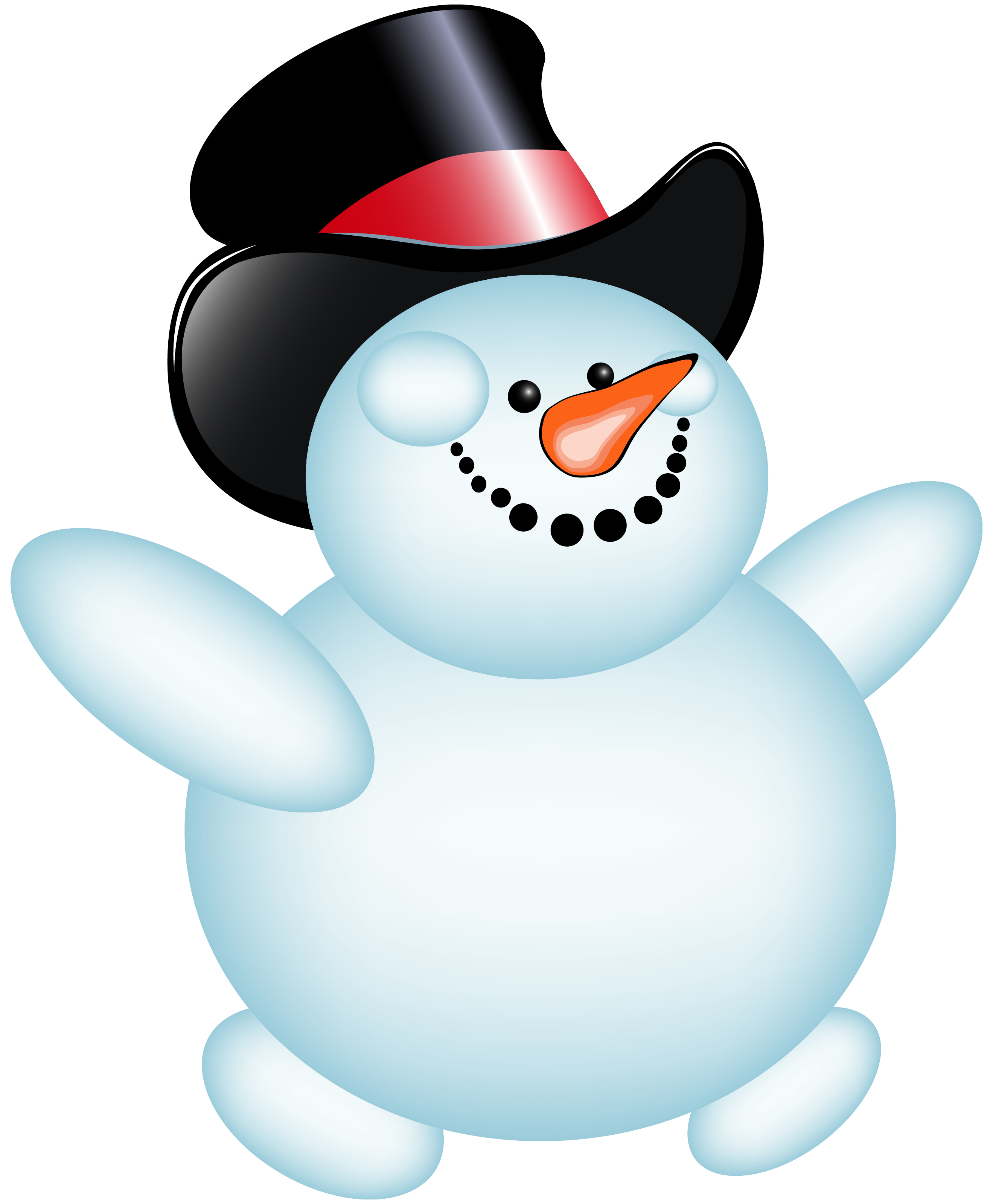 Large Transparent Snowman PNG Clipart 