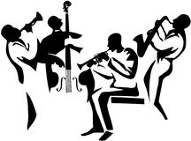 Jazz Band Silhouette Clipart
