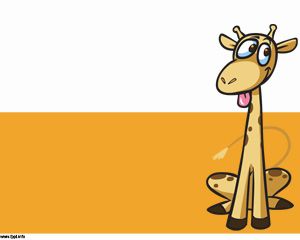 Giraffe Cartoon PowerPoint