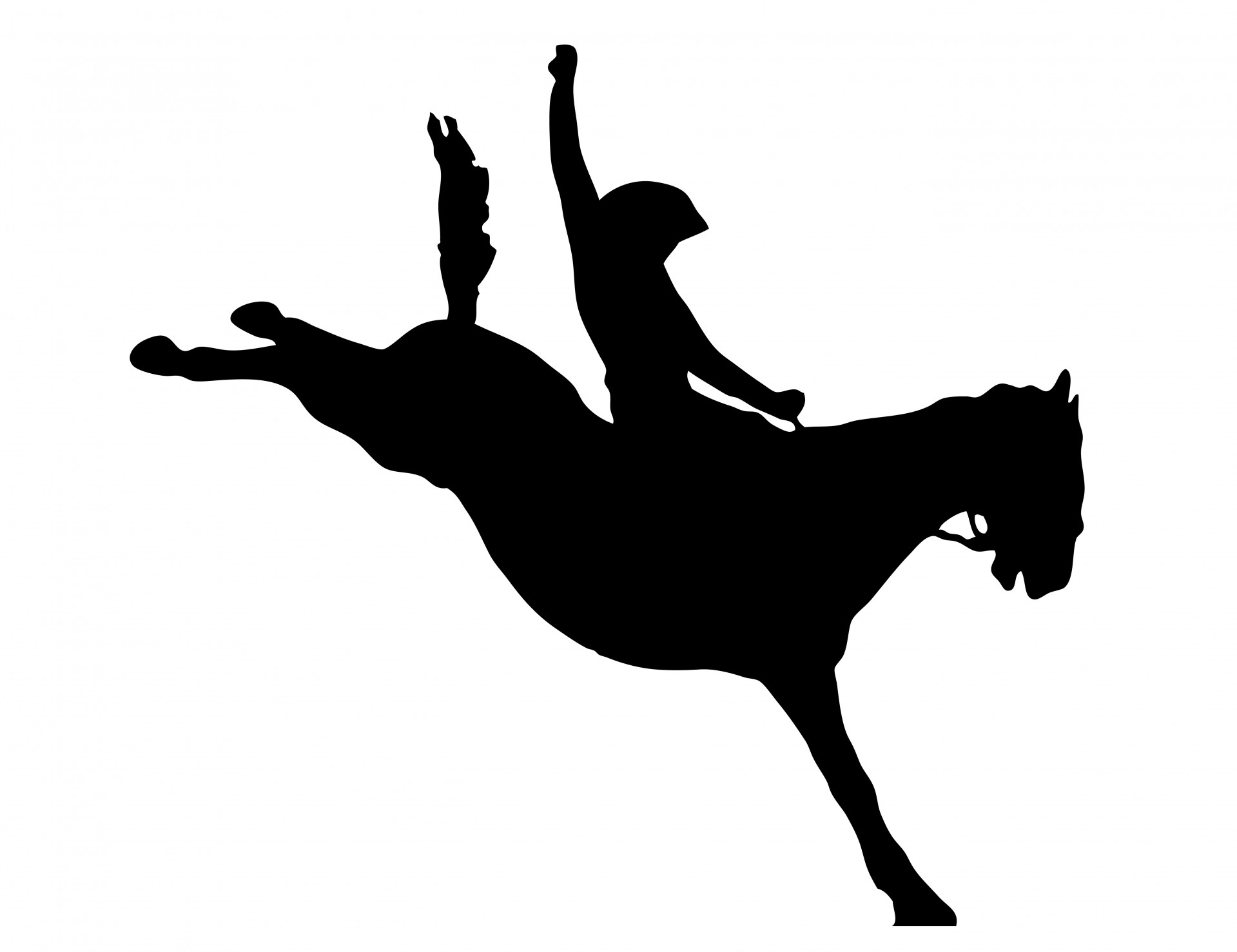 Cowboy Horse Rider Clipart Free Stock Photo