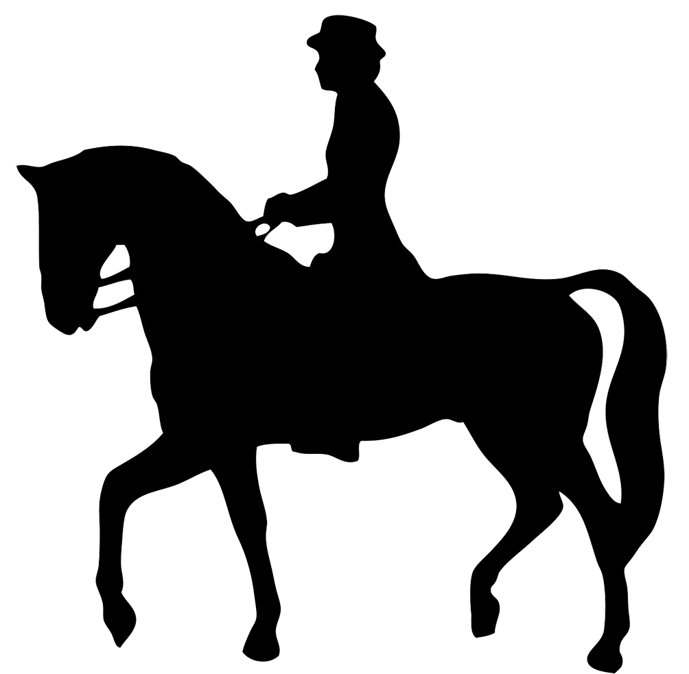 Clipart Horse And Rider Silhouteet