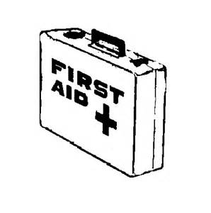 First Aid Kit Black And White Clipart 