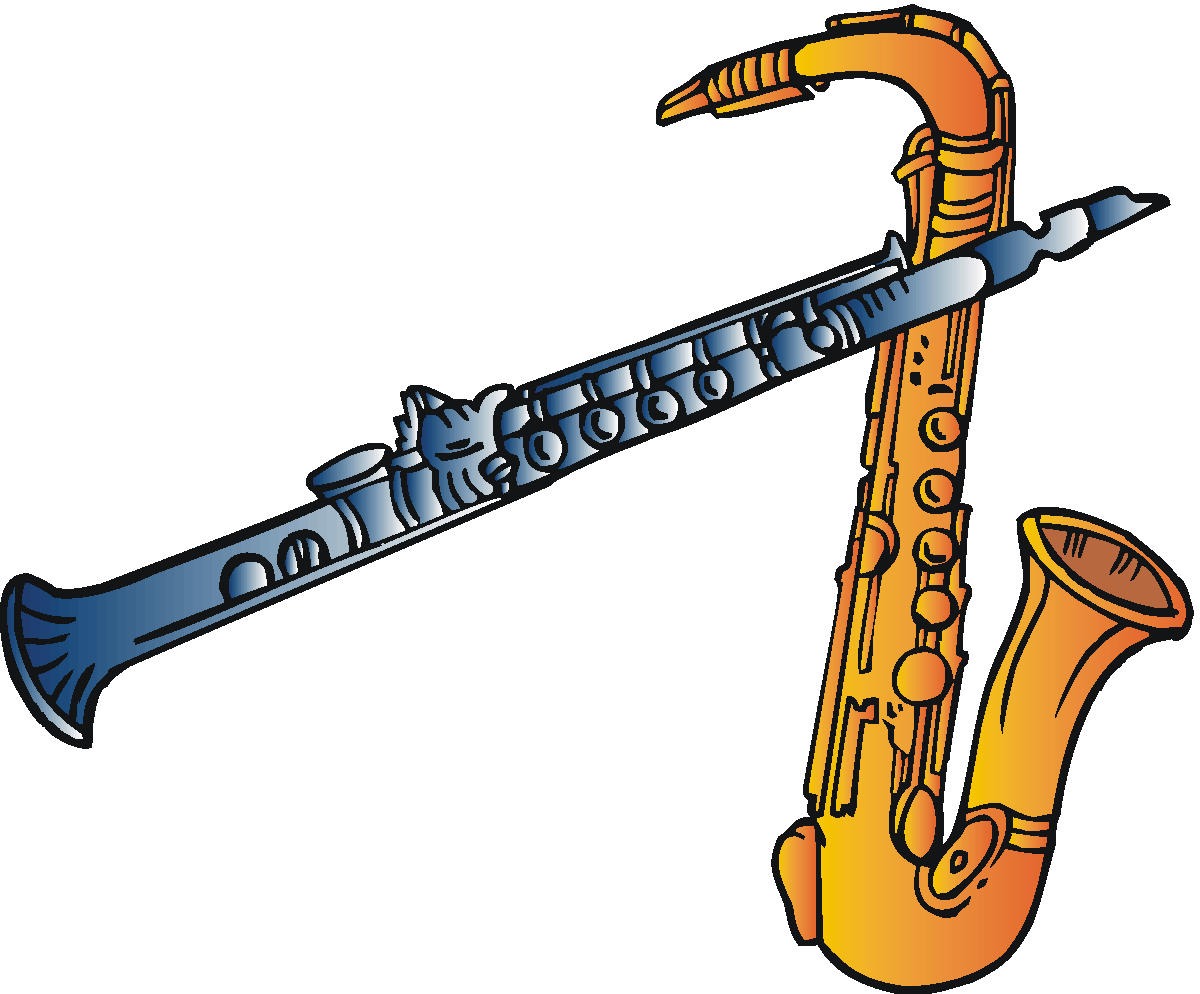 Image of Clarinet Clipart Saxaphone Clip Art 
