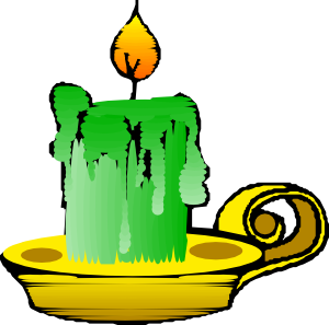 Green Candle Clip Art