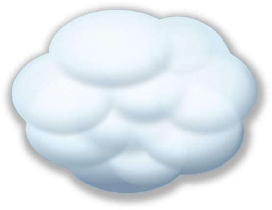 Image of Cloud Clipart Free Thick Cloud Clip Art