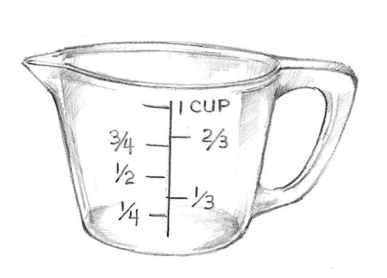 Liquid Measuring Cup Clipart 