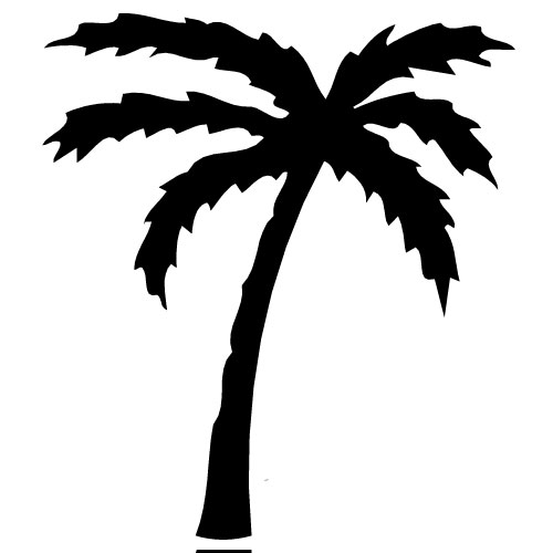 Palm tree art tropical palm trees clip art go back image for 3 5