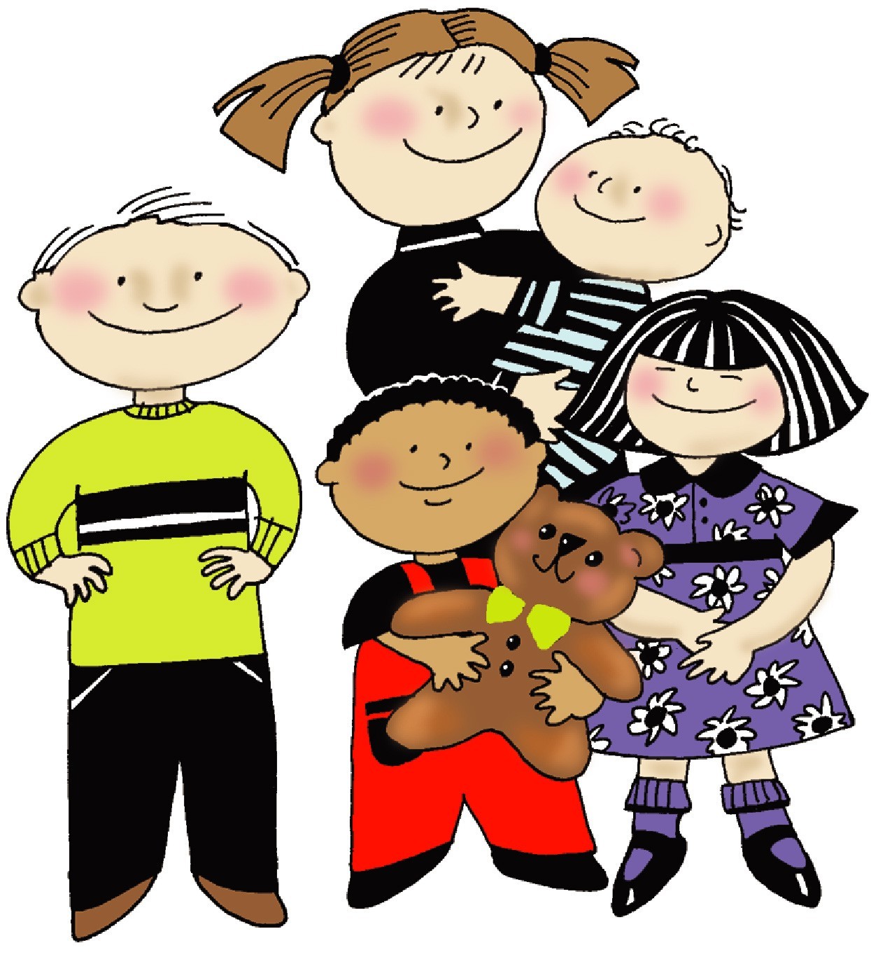 siblings clipart