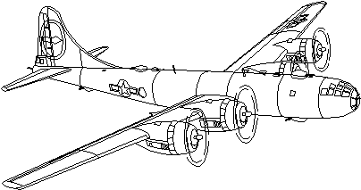WW II Bomber Clip Art