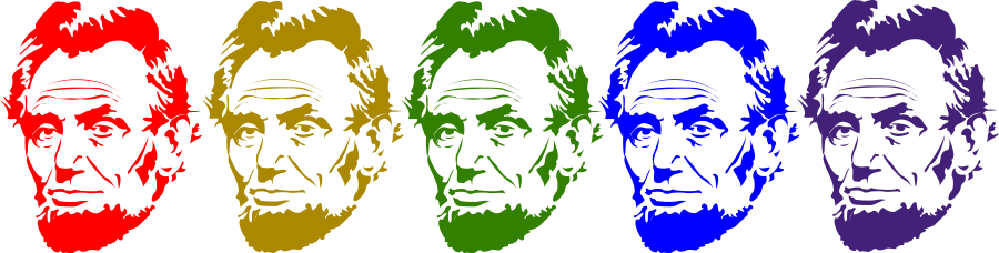 Rainbow Lincoln Clipart, vector clip art online, royalty free