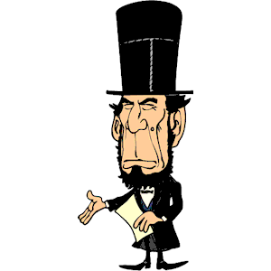 Abraham Lincoln 28 clipart, cliparts of Abraham Lincoln 28 free
