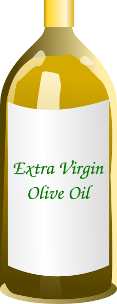 Extra Virgin Olive Oil Bottle Clip Art