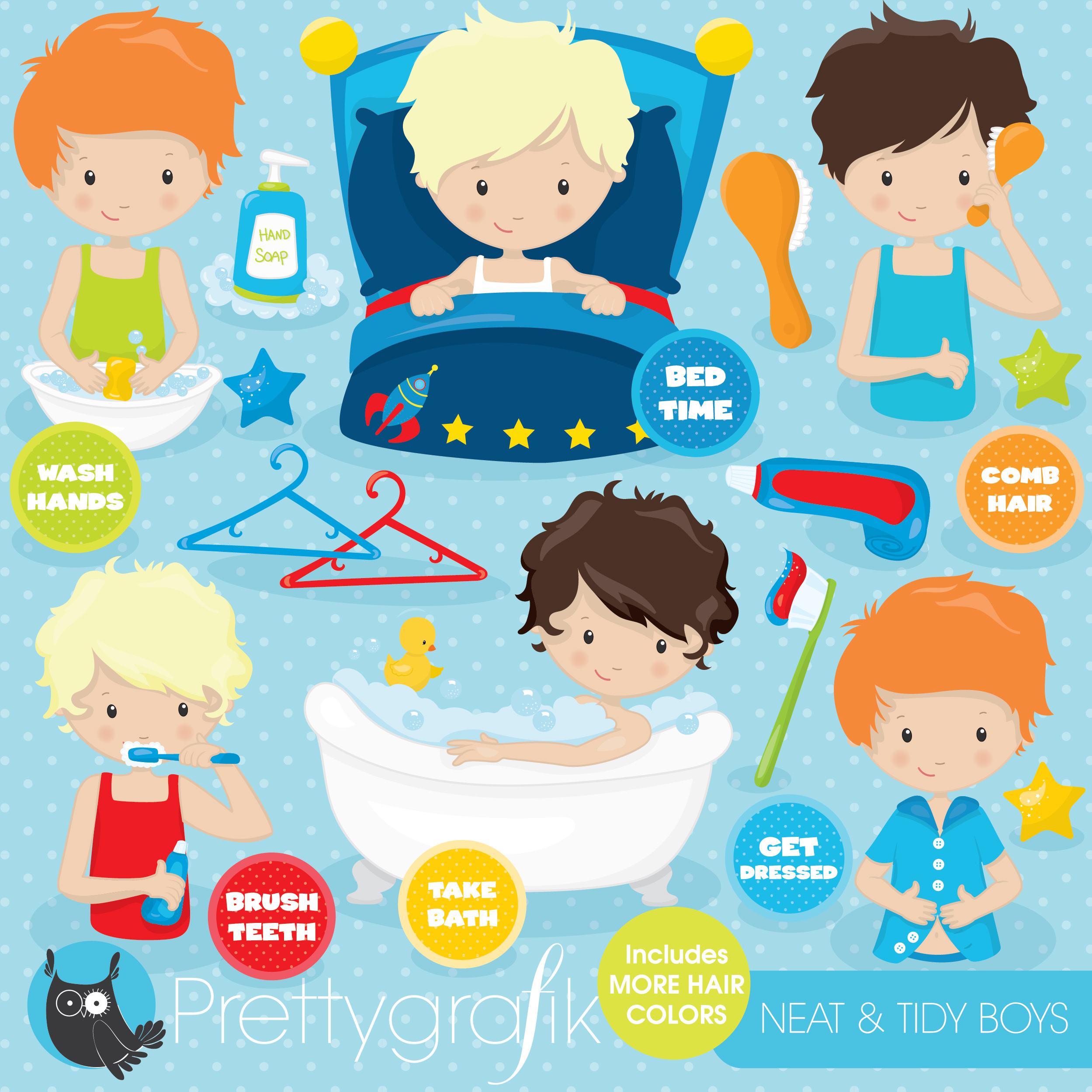 Healthy Habits For Kids Clipart Mail