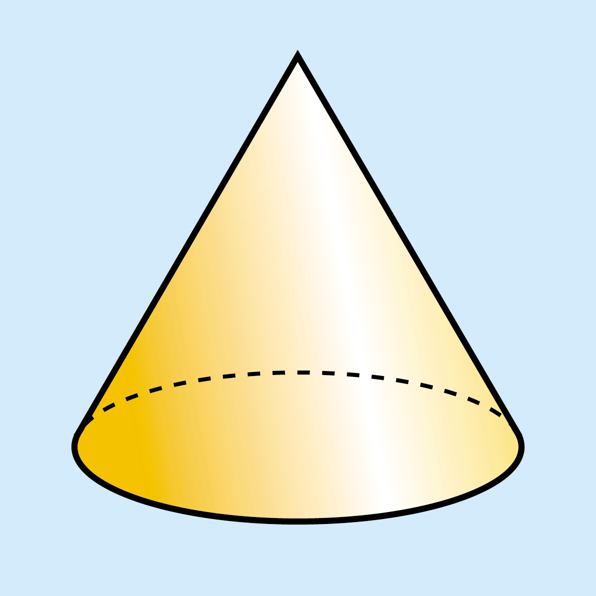 Clip Art: 3D Solids: Cone