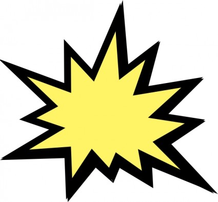 Explosion clip art Free vector in Open office drawing svg