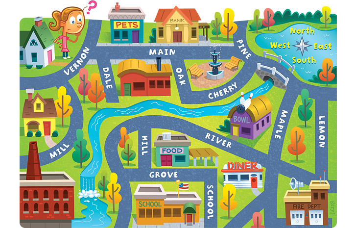 clipart city map