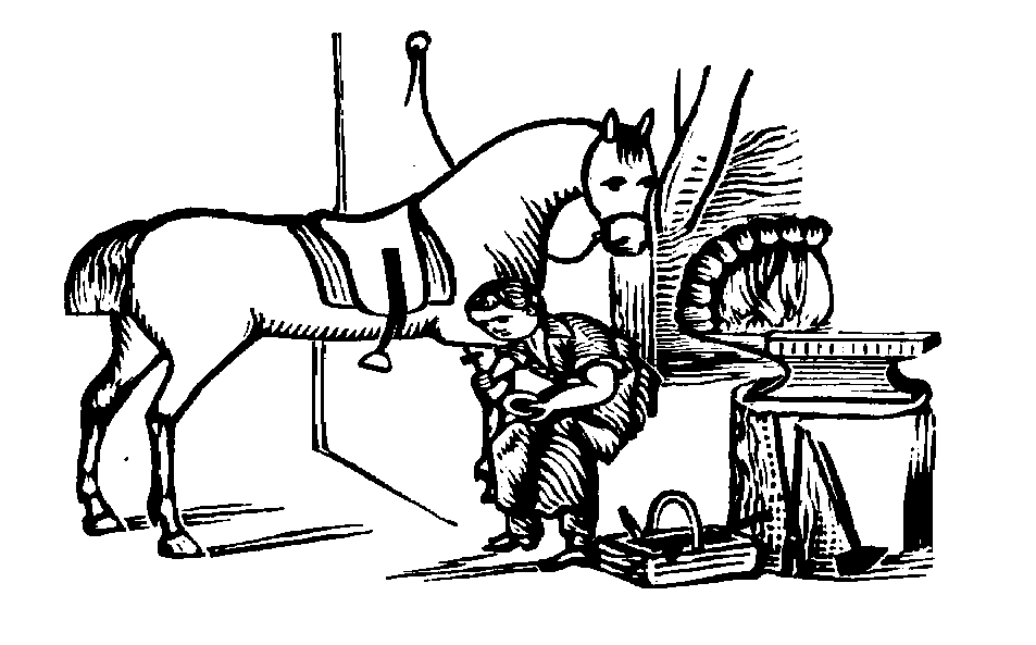 horse farrier clipart