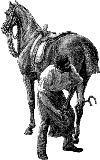 horse farrier clipart