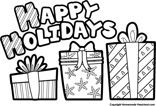 Happy Holidays Clip Art Free