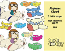 Popular items for planes clipart