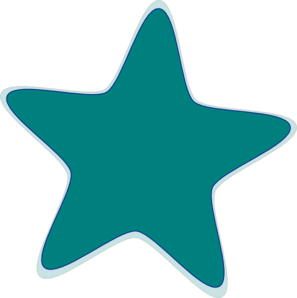 Aqua Star Clip Art