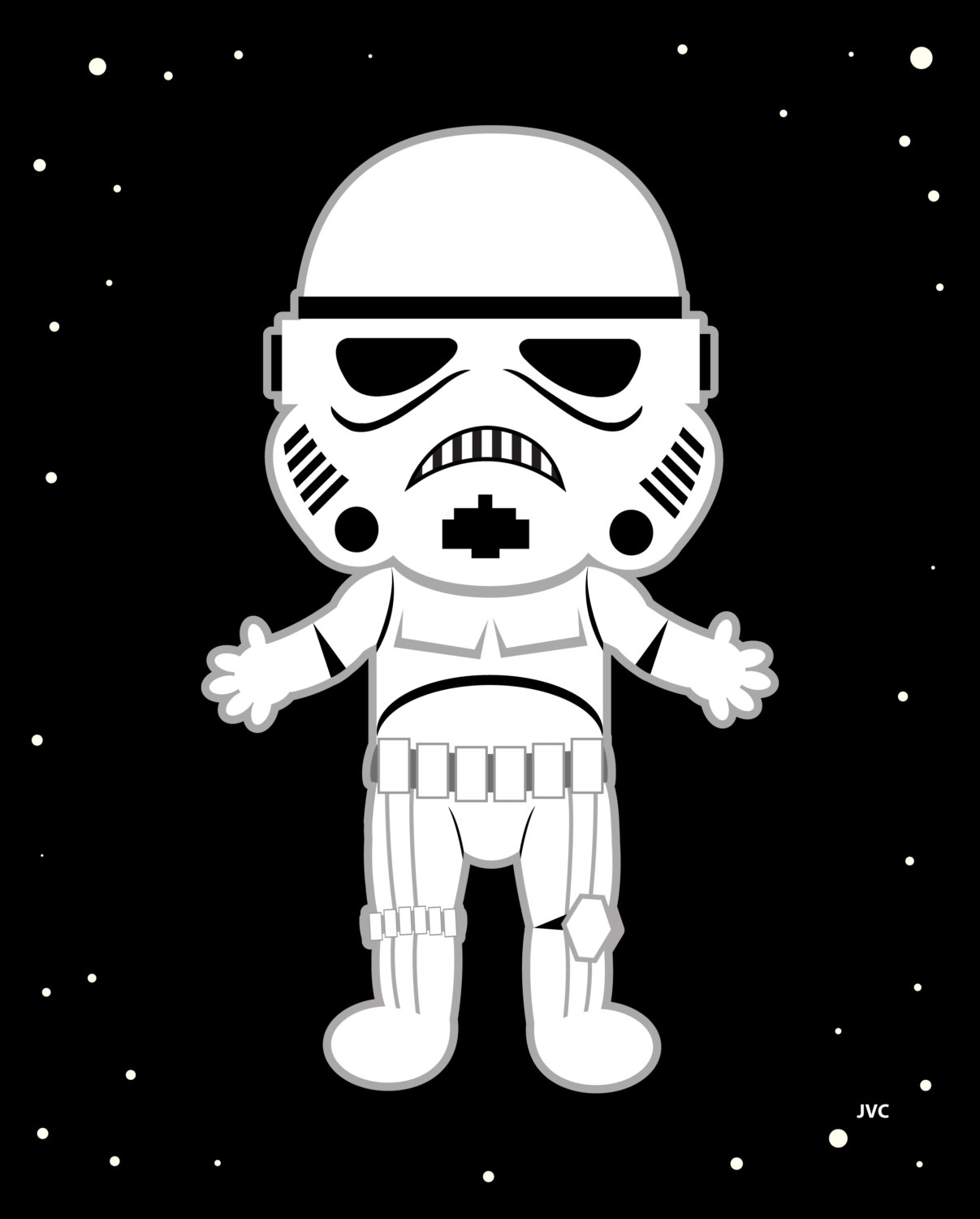 Baby Nursery StormTrooper Star Wars 8 by 10 by JasmineVictoria 