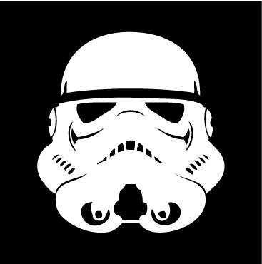 Star Wars Stormtrooper helmet Vinyl Decal by SacredandStained