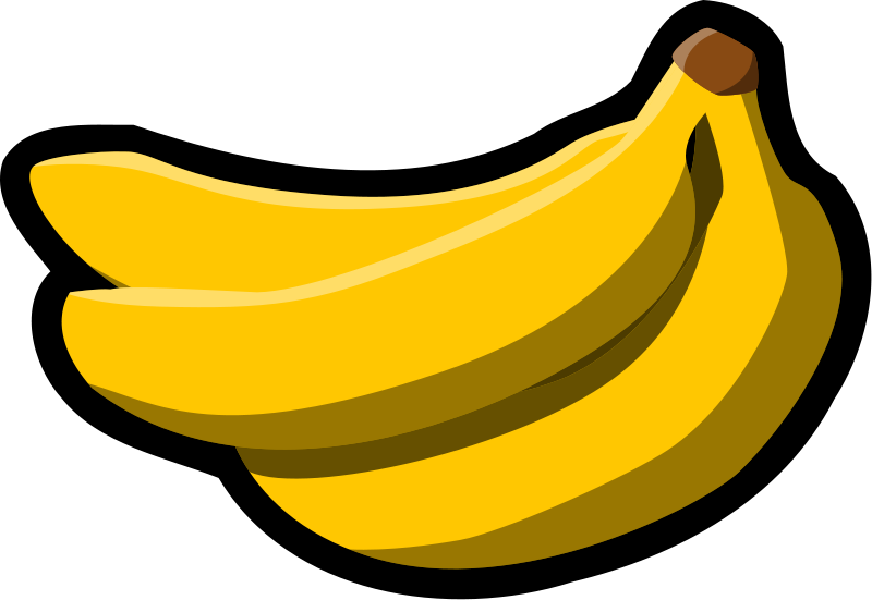 Free Bunch of Bananas Clip Art